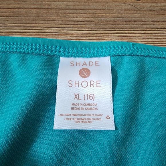 Shade & Shore Bikini Bottom Womens XL Teal NEW - Picture 4 of 5